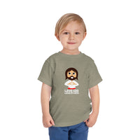 "Love God Love Others" Jesus Heart Shirt - Toddler T-Shirt - Sizes 2T-5T