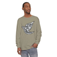 'Blessed are the Peacemakers' Jesus Quote Shirt - Unisex Adult Long Sleeve Tee Shirt - Sizes S-3XL