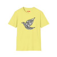 'Blessed Are the Peacemakers' Jesus Quote in Dove Shirt - Unisex Adult Tee Shirt - Sizes XS-5XL