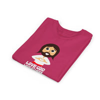 "Love God Love Others" Jesus Heart Shirt - Youth T-Shirt - Sizes Youth S-XL