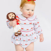 Baby Jesus Doll. A 9-inch plush Jesus Doll for babies and newborns. Super soft, bead filled plushie. Great Christian gift for baby showers.