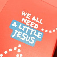 JesusGram - The Christian Gift Box - Inside flap - Says 'We all need a little Jesus'.