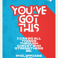 JesusGram - The Christian Gift Box - BibleCard : You've got this > Philippians 4:13