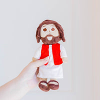 Baby Jesus Doll. A 9-inch plush Jesus Doll for babies and newborns. Super soft, bead filled plushie. Great Christian gift for baby showers.