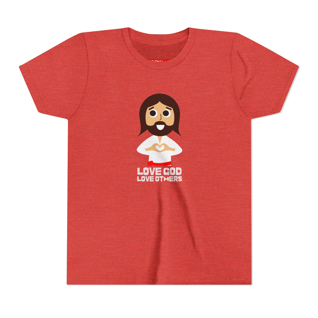 "Love God Love Others" Jesus Heart Shirt -  Youth T-Shirt - Sizes Youth S-XL