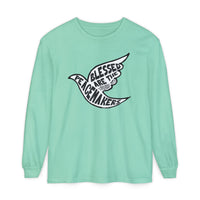 'Blessed are the Peacemakers' Jesus Quote Shirt - Unisex Adult Long Sleeve Tee Shirt - Sizes S-3XL