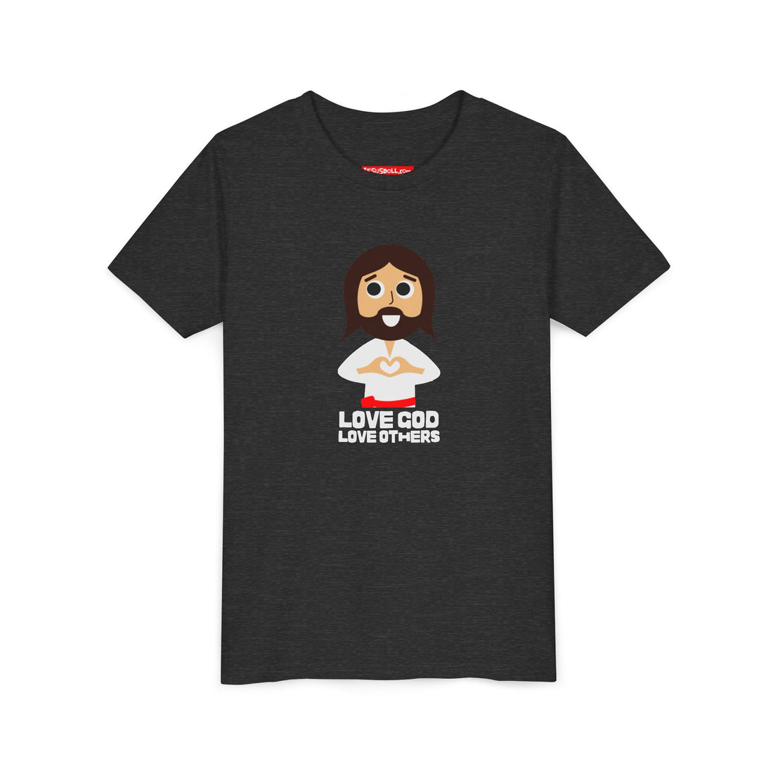 "Love God Love Others" Jesus Heart Shirt -  Youth T-Shirt - Sizes Youth S-XL