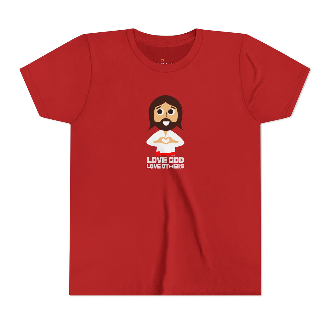 "Love God, Love Others" Jesus T Shirt - Youth Short Sleeve - Unisex Sizes YS-YXL