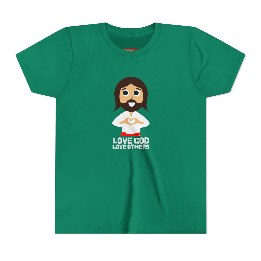 "Love God Love Others" Jesus Heart Shirt -  Youth T-Shirt - Sizes Youth S-XL