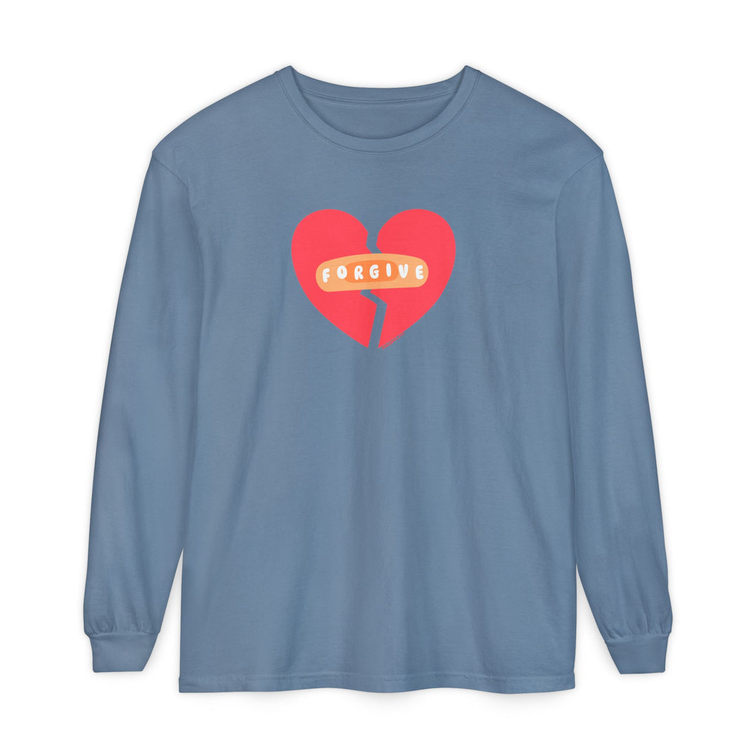 "Forgive" Heals Broken Hearts T Shirt - Adult Long Sleeve - Unisex Sizes S-3XL