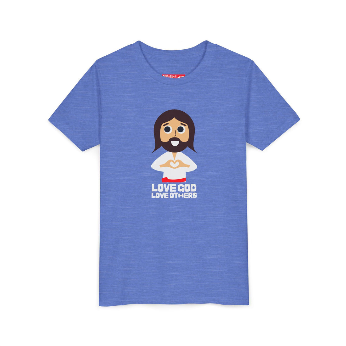 "Love God Love Others" Jesus Heart Shirt -  Youth T-Shirt - Sizes Youth S-XL