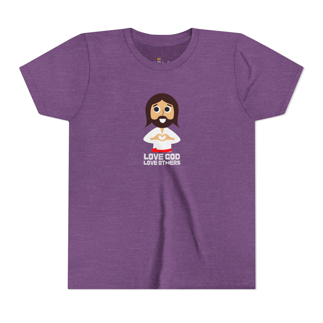 "Love God, Love Others" Jesus T Shirt - Youth Short Sleeve - Unisex Sizes YS-YXL