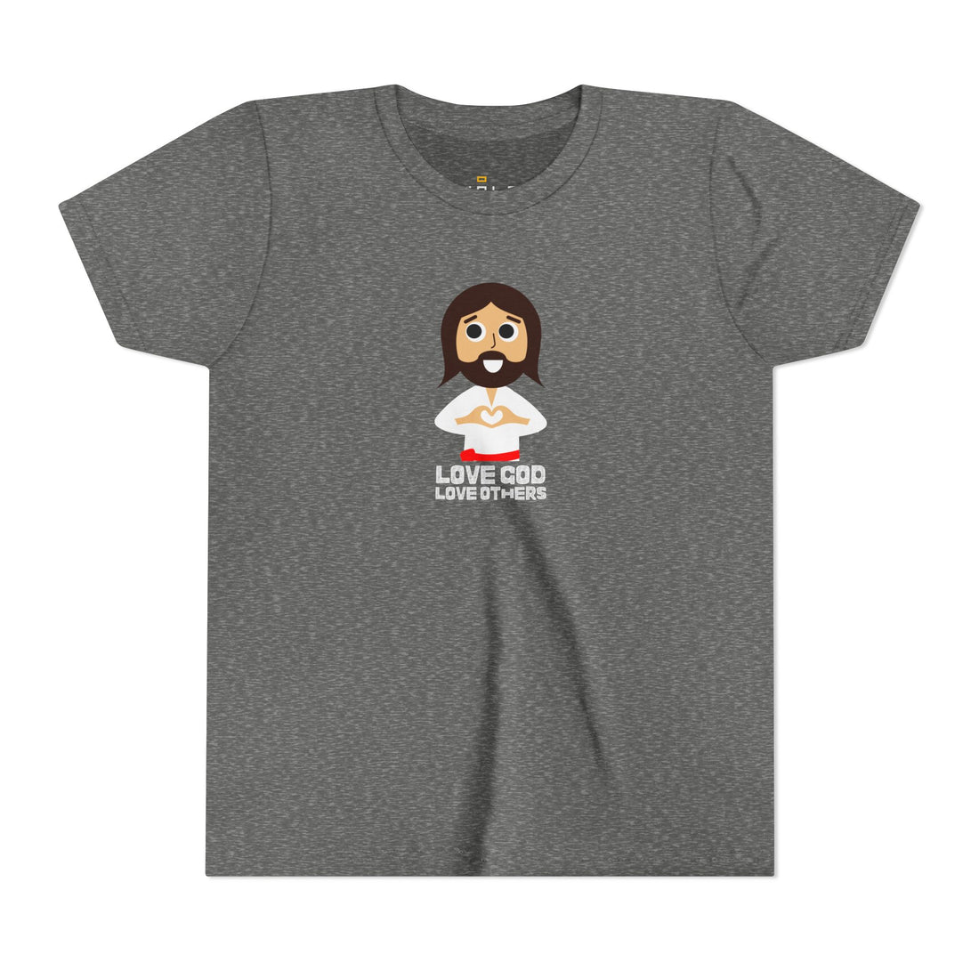 "Love God, Love Others" Jesus T Shirt - Youth Short Sleeve - Unisex Sizes YS-YXL
