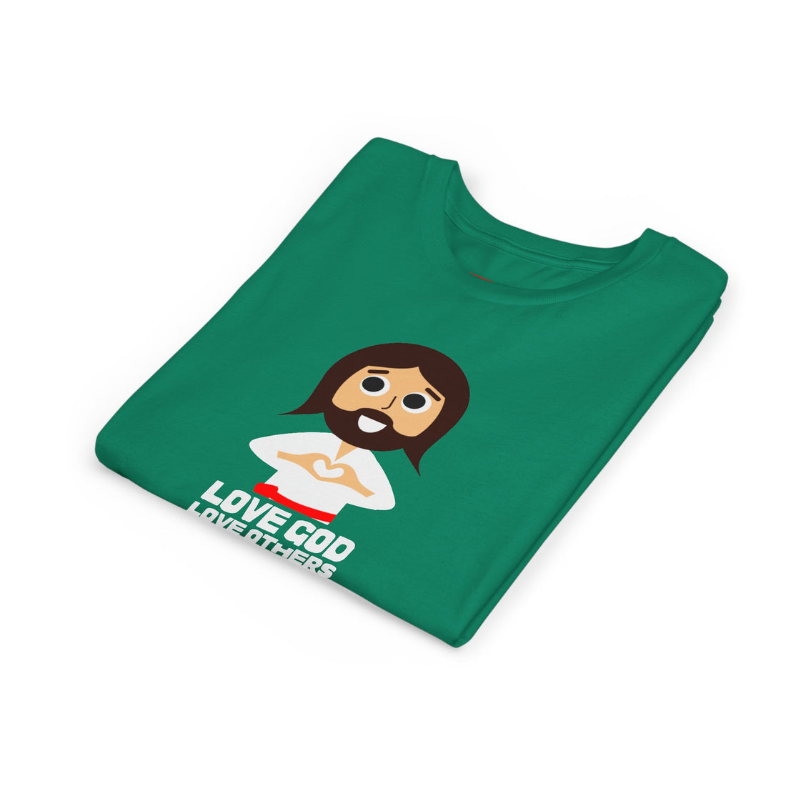 "Love God Love Others" Jesus Heart Shirt -  Youth T-Shirt - Sizes Youth S-XL
