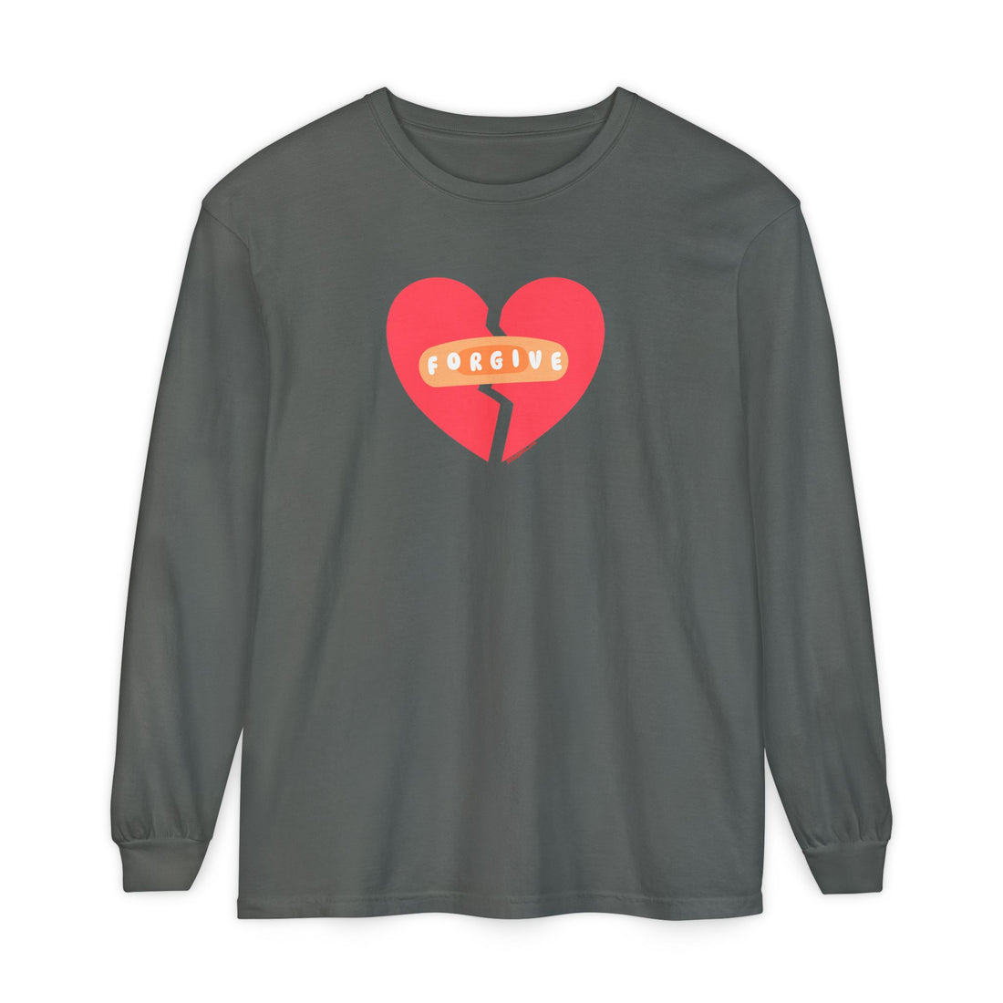 "Forgive" Heals Broken Hearts T Shirt - Adult Long Sleeve - Unisex Sizes S-3XL
