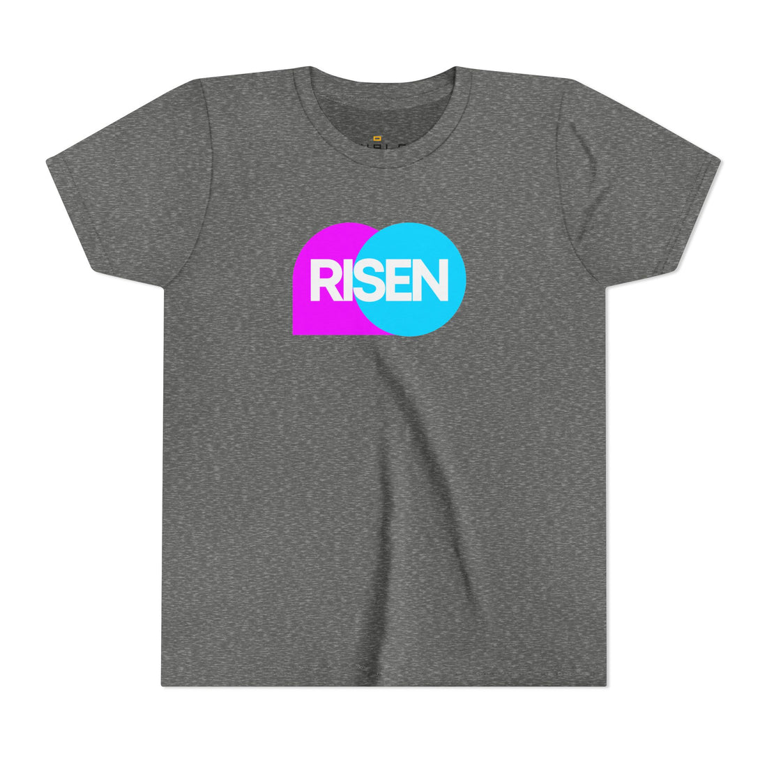 "Risen" Easter T Shirt - Youth Short Sleeve - Unisex Sizes YS-YXL