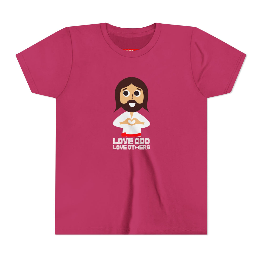 "Love God Love Others" Jesus Heart Shirt -  Youth T-Shirt - Sizes Youth S-XL