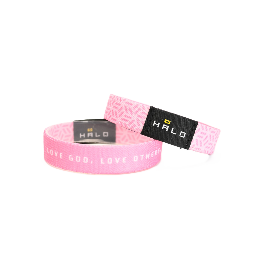 HALO Bible Verse Bracelet - Pink Geometric