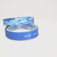 HALO Bible Verse Bracelet - Blue Camo