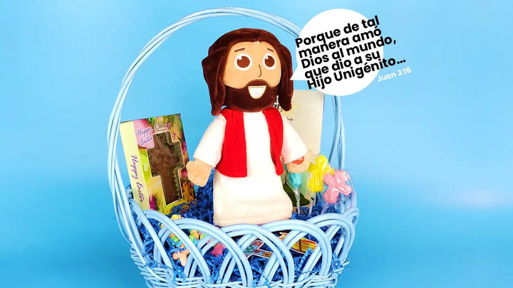 El Muneco de Jesus Parlante en una Pascua Canasta